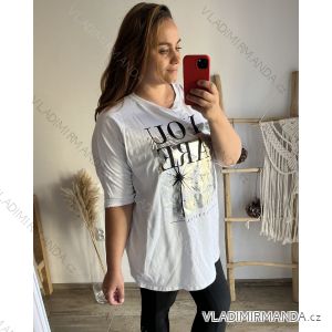 Women's Plus Size Long Sleeve Tunic (2XL/3XL/4XL ONE SIZE) ITALIAN FASHION IM423BEAUTEFUL