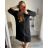 Shirt extended 3/4 long sleeve women's (L/XL/2XL ONE SIZE) ITALIAN FASHION IM423025