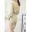 Elegant mini strapless dress for women (S / M ONE SIZE) ITALIAN FASHION IMWD221538