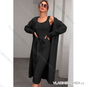 Women's Long Sleeve Knitted Cardigan (S/M ONE SIZE) ITALIAN FASHION IMWAD223390