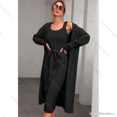 Women's Long Sleeve Knitted Cardigan (S/M ONE SIZE) ITALIAN FASHION IMWAD223390