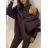Women's Long Sleeve Warm Hoodie (S/M ONE SIZE) ITALIAN FASHION IMWAD233677