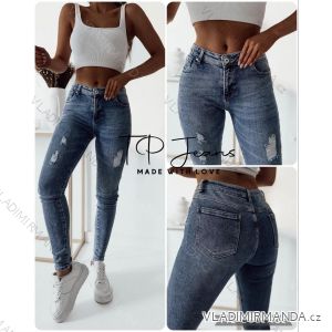 Jeans pants leatherette with zip (XXS-L) LAULIA JWA20108