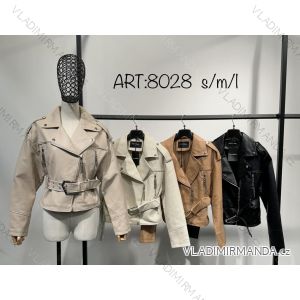Women's Long Sleeve Leather Jacket (S-XL) ITALIAN FASHION IMM23MS228058