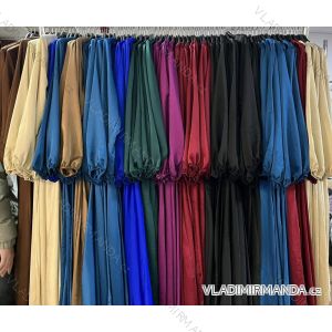 Satin Women's Long Summer Strapless Dress (S / M / L ONE SIZE) ITALIAN FASHION IMM22694