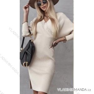Women's Long Sleeve Hoodie Dress (S / M ONE SIZE) ITALIAN FASHION IMWA216095