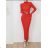 Women's Long Sleeve Hoodie Dress (S / M ONE SIZE) ITALIAN FASHION IMWA216095