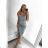 Women's elegant evening dress with straps (S/M ONE SIZE) ITALIAN FASHION IM3222IM322MONICA0 -   Dark turquoise
,   S/M