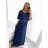 Women's Plus Size Long Casual Short Sleeve Dress (XL/2XL ONE SIZE) ITALIAN FASHION IMM23M80775L