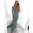 Women's Long Elegant Party Sparkly Carmen Dress (S/M ONE SIZE) ITALIAN FASHION IMM2251196/DUR
