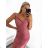 Women's Long Elegant Party Sparkly Carmen Dress (S/M ONE SIZE) ITALIAN FASHION IMM2251196/DUR