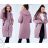 Tričko elegantní dlouhý rukáv dámské (UNI S/M) ITALSKÁ MÓDA IMM20954 Old-pink 44