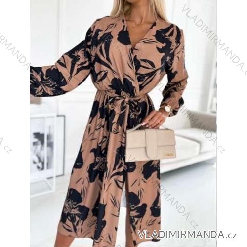 Women's Long Chiffon Short Sleeve Dress (S/M ONE SIZE) ITALIAN FASHION IMWGS231048