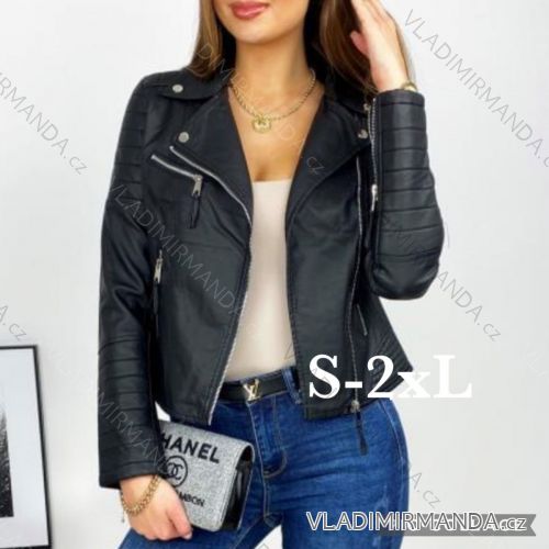 Women's autumn jacket with hood (L / XL ONE SIZE) ITALIAN FASHION IMWD217136