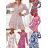 Women's Long Chiffon Short Sleeve Dress (S/M ONE SIZE) ITALIAN FASHION IMWGS231048