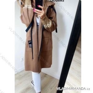 Women's Fluffy Zipper Long Sleeve Coat (S/M ONE SIZE) ITALIAN FASHION IMWL233784