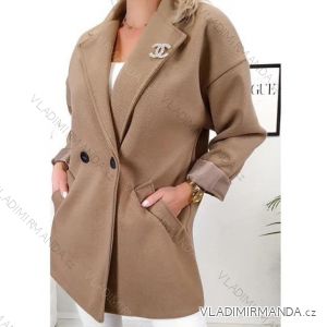 Women's Fluffy Long Sleeve Coat (S/M ONE SIZE) ITALIAN FASHION IMWL233786