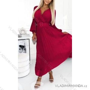 Women's Long Chiffon Short Sleeve Dress (S/M ONE SIZE) ITALIAN FASHION IMWGS231048