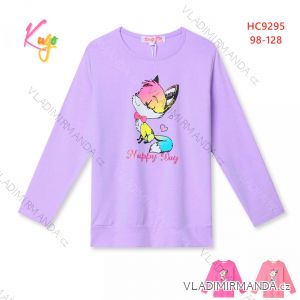 T-shirt with long sleeves children's girls girls (98-128) KUGO HC0757