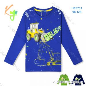 T-shirt long sleeve with sequins kids boys (98-128) KUGO S3136