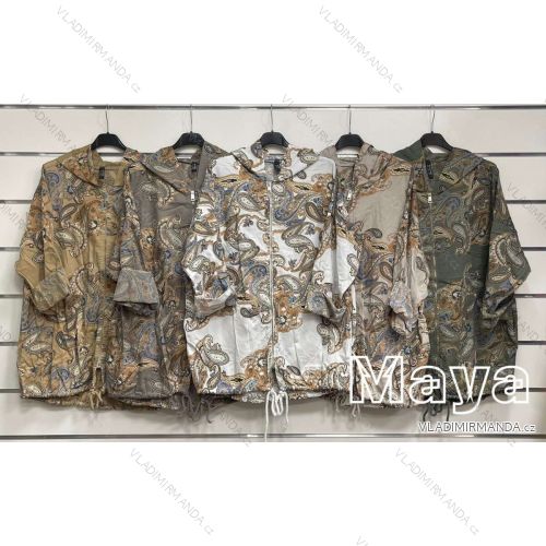 Mikina na zip dámský (S/M ONE SIZE) ITALSKÁ MÓDA IMWD217059