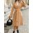 Women's Long Sleeve Hoodie Dress (S / M ONE SIZE) ITALIAN FASHION IMWA216095