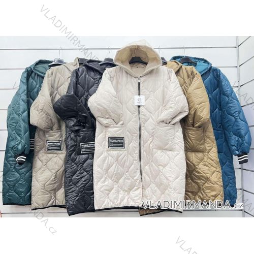 Women's Long Sleeve Hoodie Dress (S / M ONE SIZE) ITALIAN FASHION IMWA216095