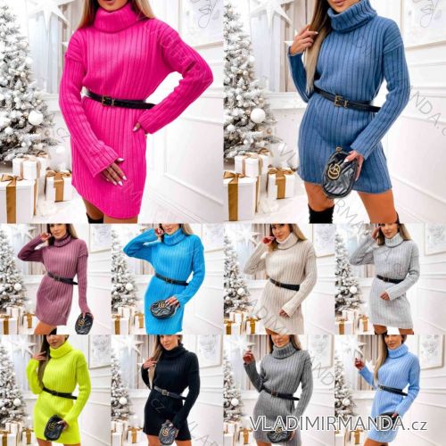 Summer long sleeve flowered women's dress (UNI S / L) ITALIAN FASHION IMK20150