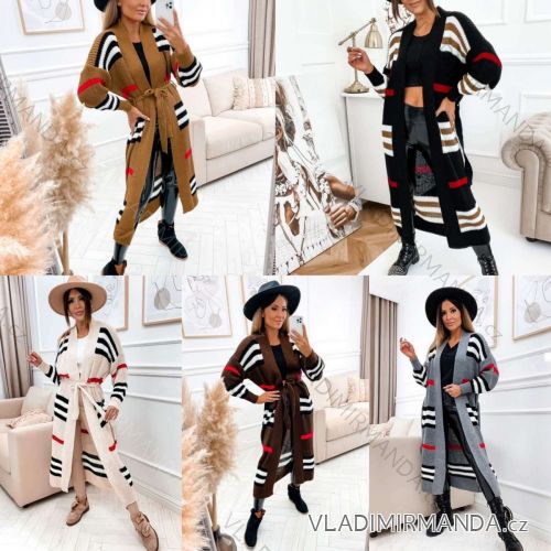 Women's Long Sleeve Cardigan (S/M ONE SIZE) ITALIAN FASHION IMWKK232891