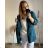 Kabátek oversize na zip s kapucí dámský (S/M/L ONE SIZE) ITALSKá MóDA IM322260 2XL/3XL kerosene