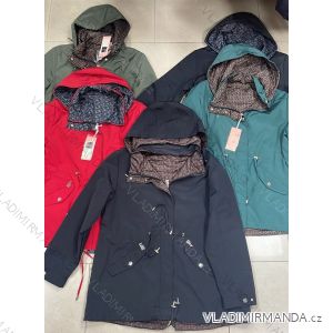 Women's autumn jacket with hood (L / XL ONE SIZE) ITALIAN FASHION IMWD217136