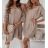 Women's Long Sleeve Knitted Dress (S/M ONE SIZE) ITALIAN FASHION IMWAK23CL5019