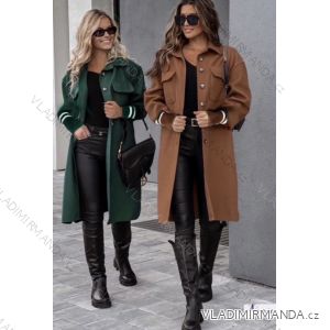 Kabátek košilový flaušový na knoflíčky dámský (S/M ONE SIZE) ITALSKÁ MÓDA IMWD217059