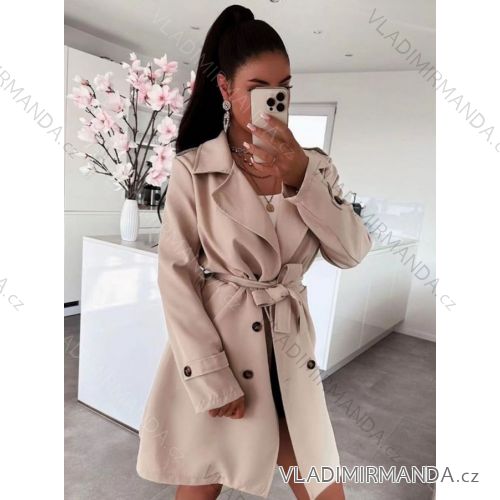 Kabátek košilový flaušový na knoflíčky dámský (S/M ONE SIZE) ITALSKÁ MÓDA IMWD217059