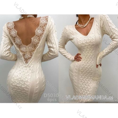 Summer long sleeve flowered women's dress (UNI S / L) ITALIAN FASHION IMK20150