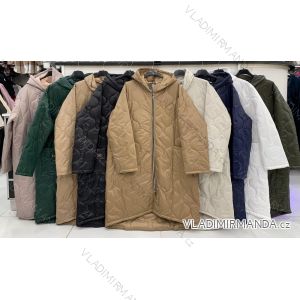 Women's Plus Size Fleece Hooded Long Sleeve Coat (XL/2XL ONE SIZE) ITALIAN FASHION IMWD232744