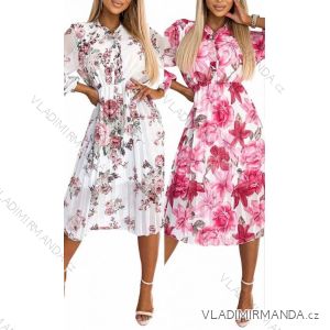 Women's Elegant Long Sleeve Shirt Dress (S/M ONE SIZE) ITALIAN FASHION IMWKK223994