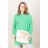 Knitted Dress a-Sweater Extended Long Sleeve Women's Plus Size (XL / 2XL ONE SIZE) ITALIAN FASHION IM421BONA
