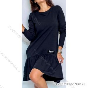 Women's Warm Long Sleeve Knitted Dress (S/M ONE SIZE) ITALIAN FASHION IMD221070