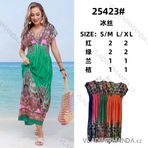 Women's Long Short Sleeve Dress (S-XL) ITALIAN FASHION IMWB2325423