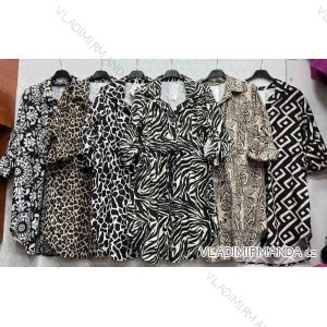 Women's Long Sleeve Shirt Dress (S/M ONE SIZE) ITALIAN FASHION IMWD232606
