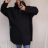 Fleece coat long sleeve zipper hooded women's oversized (XL / 2XLONE SIZE) ITALIAN FASHION IMD211123