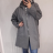Fleece coat long sleeve zipper hooded women's oversized (XL / 2XLONE SIZE) ITALIAN FASHION IMD211123