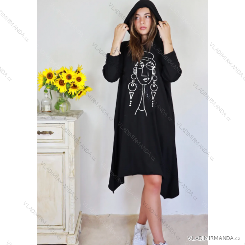 Women's Elegant Long Sleeve Dress (S/M ONE SIZE) ITALIAN FASHION IMPLI2220433lurex