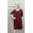 Women's Long Sleeve Pendant Dress (S/M ONE SIZE) ITALIAN FASHION IMPLI2371653