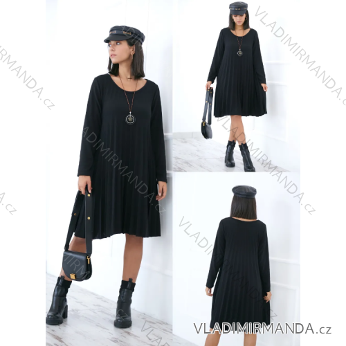 Women's Long Sleeve Pendant Dress (S/M ONE SIZE) ITALIAN FASHION IMPLI2371653