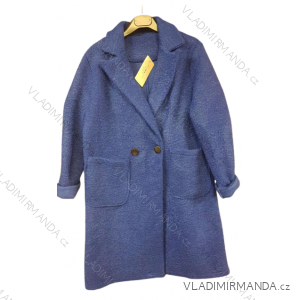 Women's Warm Long Sleeve Button Up Coat/Fur Coat (M/L) ITALIAN FASHION IMP22ELLA/DU