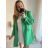 Women's Plus Size Long Sleeve Coat (3XL/4XL ONE SIZE) ITALIAN FASHION IMWQ233045 black 3xl / 4xl