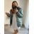 Women's autumn jacket with hood (S / M ONE SIZE) ITALIAN FASHION IMWD217260 Green 7XL