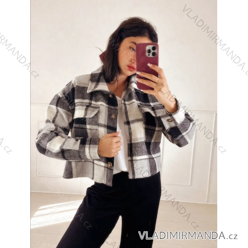 Women's Short Long Sleeve Coat (S/M ONE SIZE) ITALIAN FASHION IMPBB2310024C3